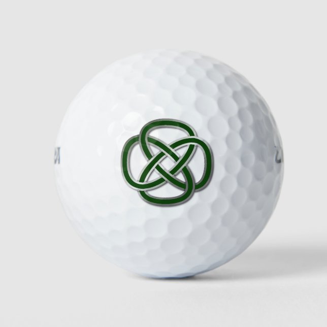 Bolas de golf Green Celtic Knot (Anverso)