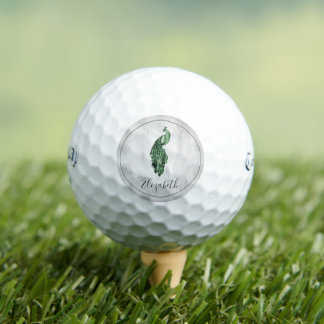 Bolas de golf Green Elegant Peacock