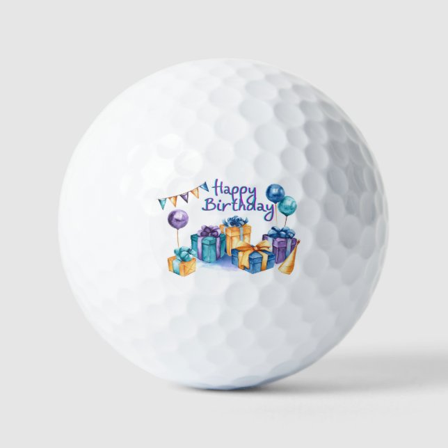 Bolas de golf Happy Birthday (Anverso)