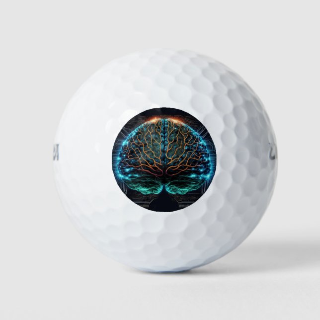 Bolas de golf informáticas Cyber Brain (Anverso)