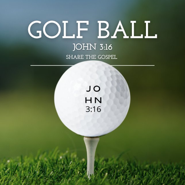 Bolas de golf John 3:16 Gospel (Subido por el creador)