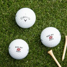 Bolas de Golf Kiss My Putt - Callaway Personalizad