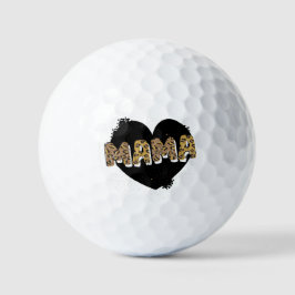 Bolas de golf Leopard Print Mama Heart