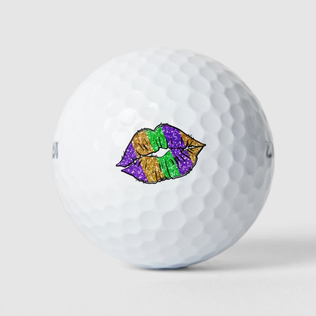 Bolas de golf Mardi Gras Kiss (Anverso)