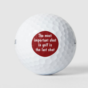 Bolas de golf masculinas con frases de golf