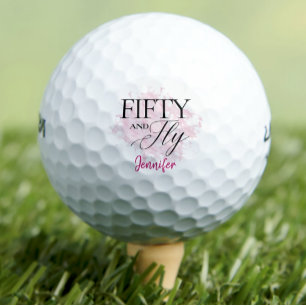 Bolas de golf modernas de 50 años 50 y volar