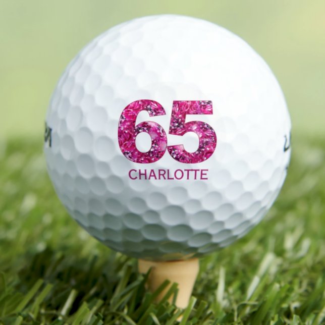 Bolas de golf modernas de 65 años 65 iniciales ros (Subido por el creador)