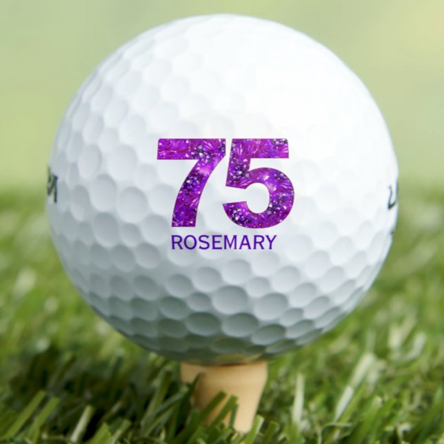 Bolas de golf modernas de 75 años 75 iniciales mor (Subido por el creador)