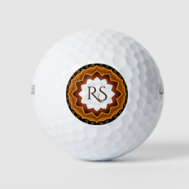 Bolas de golf monogramadas Art Deco