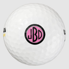 Bolas de golf monogramadas para ella