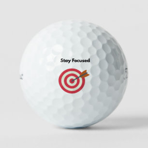 Bolas de golf motivacionales - "Manténgase centrad