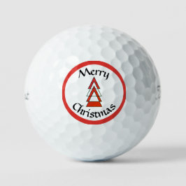 Bolas de golf navideñas de Feliz por dalDesignNZ