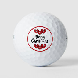 Bolas de golf navideñas de Feliz por dalDesignNZ