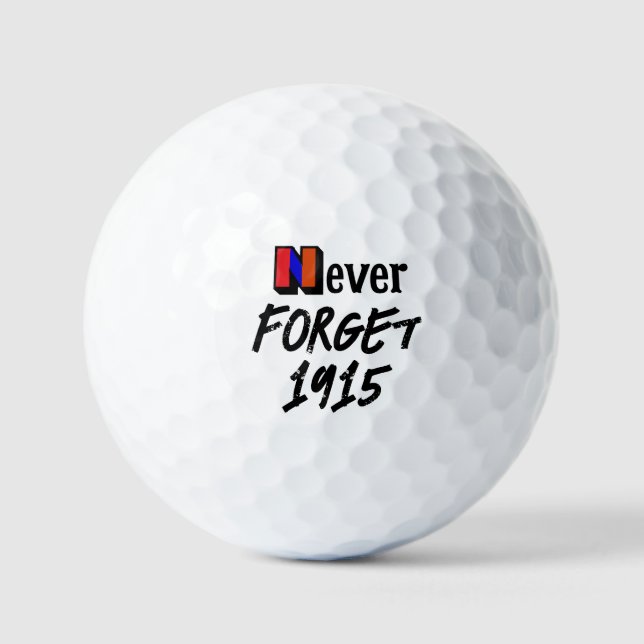 Bolas de Golf Nunca Olvides 1915 (Anverso)