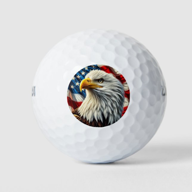 Bolas de golf Patriotic Eagle (Anverso)