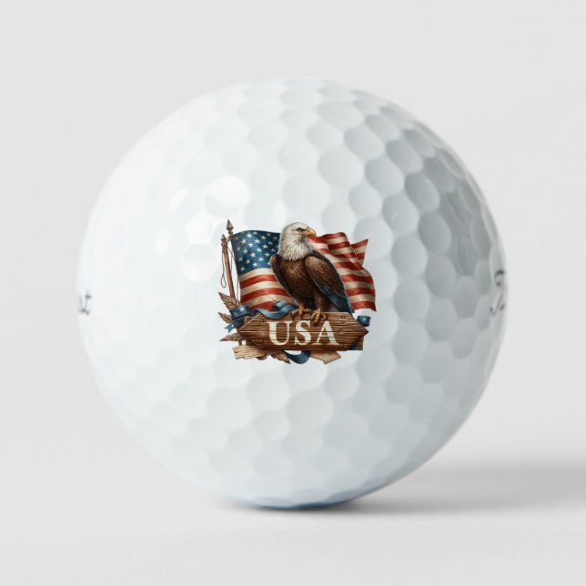 Bolas de golf Patriotic Eagle (Anverso)