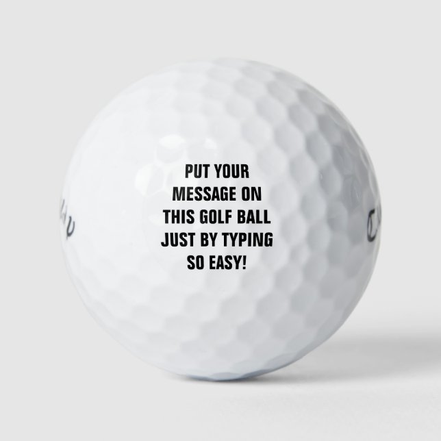 Bolas de golf personalizadas (Anverso)