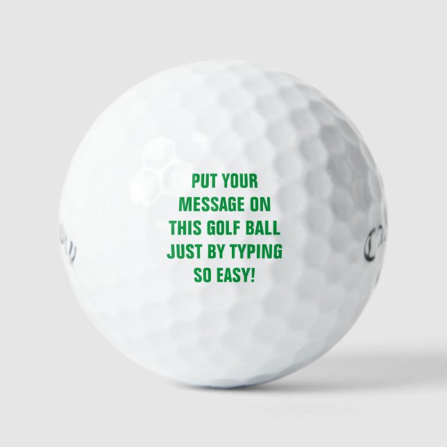 Bolas de golf personalizadas (Anverso)