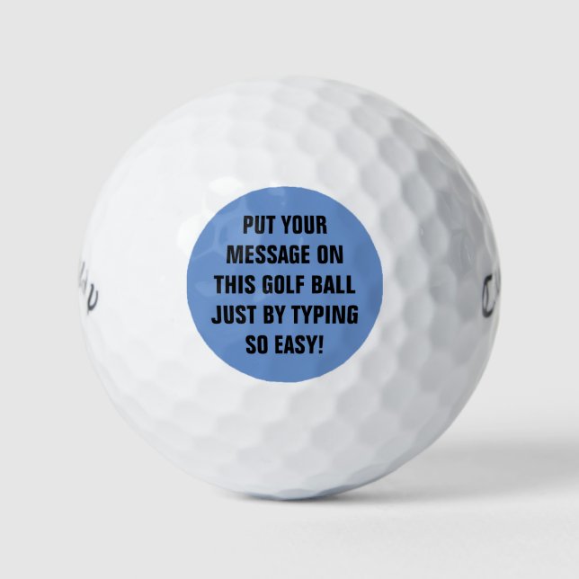 Bolas de golf personalizadas (Anverso)