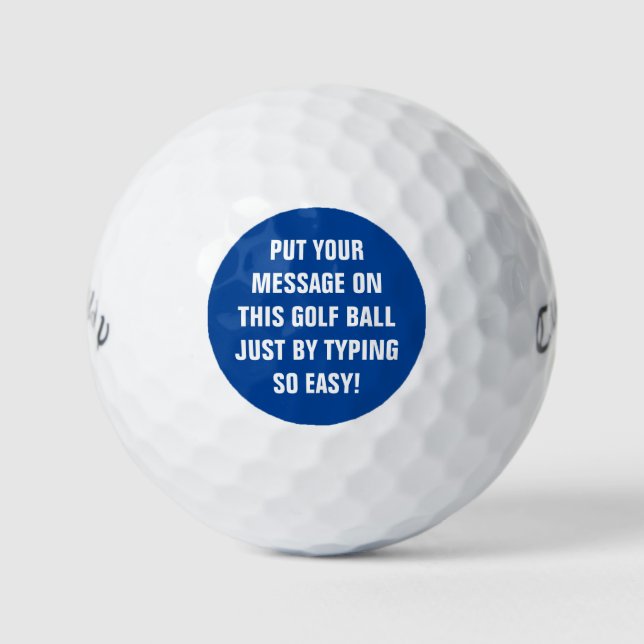 Bolas de golf personalizadas (Anverso)