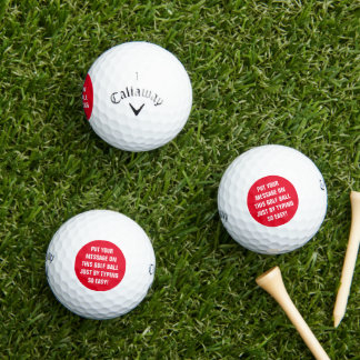Bolas de golf personalizadas