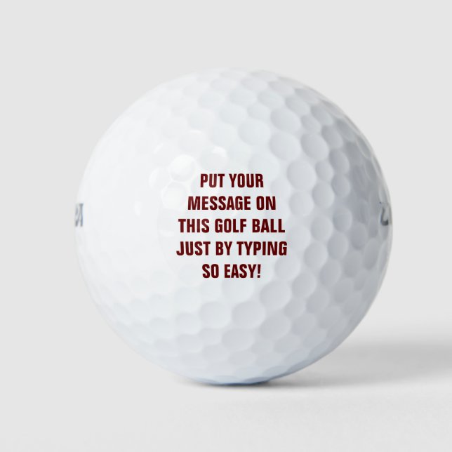 Bolas de golf personalizadas (Anverso)