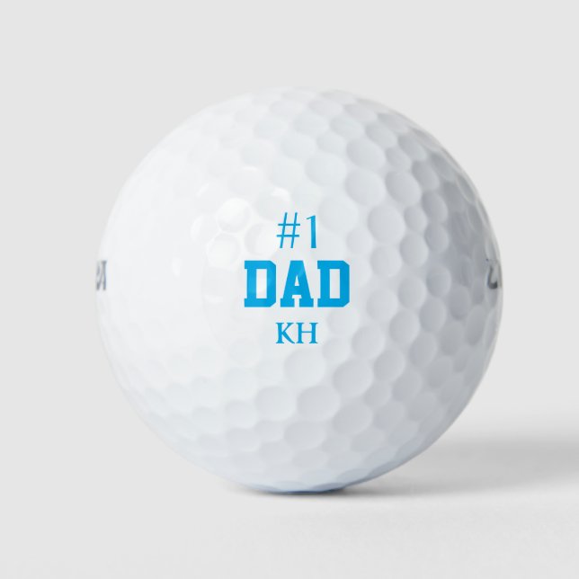 Bolas de golf personalizadas # 1 Dad (Anverso)