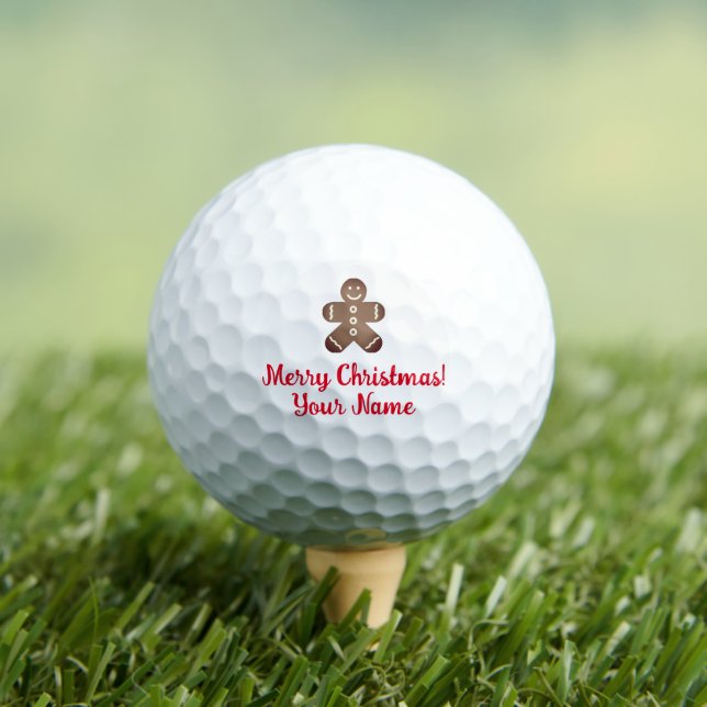 Bolas de golf personalizadas con galleta de jengib (Camiseta in situ)