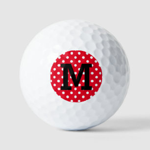 Bolas de golf personalizadas con puntos rojos de p