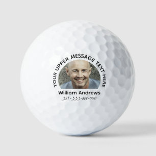 Bolas de golf personalizadas de 3 líneas de texto