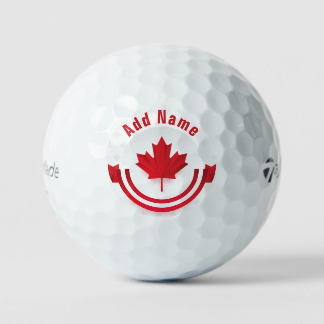 Bolas de golf personalizadas de Canadian Taylor Ma (Anverso)