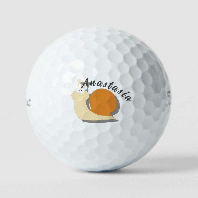 Bolas de golf personalizadas de Personalizado Cute (Anverso)