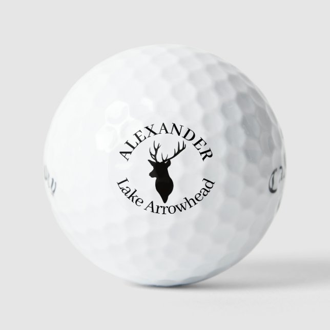 Bolas de golf personalizadas en Lake Arrowhead (Anverso)