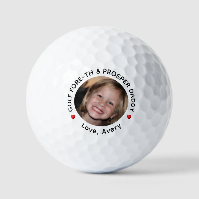 Bolas de golf personalizadas "Golf Fore-th & Prosp (Anverso)