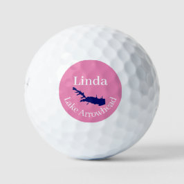 Bolas de golf personalizadas Lake Arrowhead Map