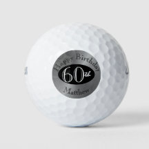 Bolas de golf personalizadas para los 60 años