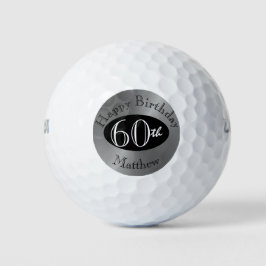 Bolas de golf personalizadas para los 60 años