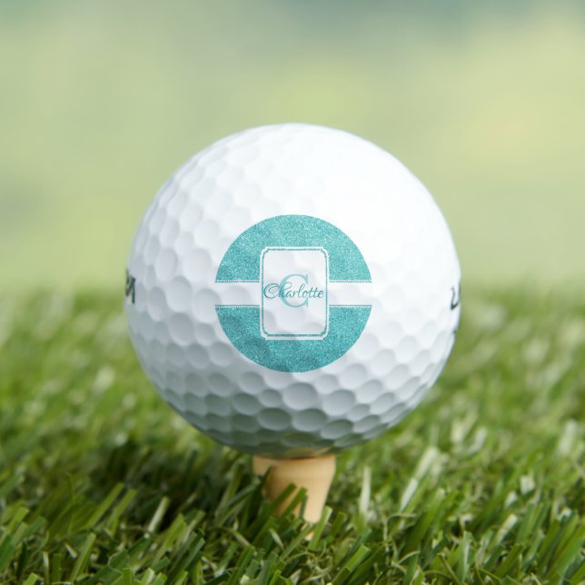 Bolas de golf personalizadas para Purpurinas verde (Camiseta in situ)