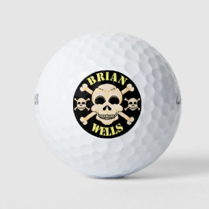 Bolas de golf personalizadas Skull & Crossbone