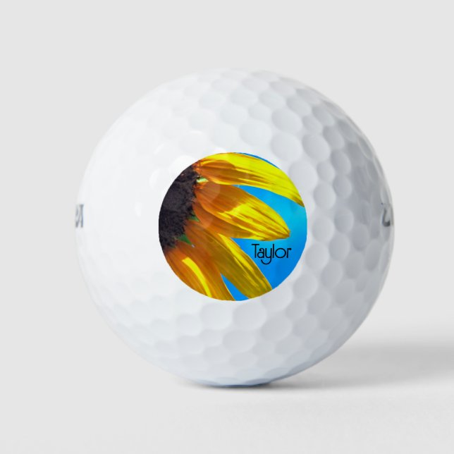 Bolas de golf personalizadas Sunflower Blue Sky (Anverso)
