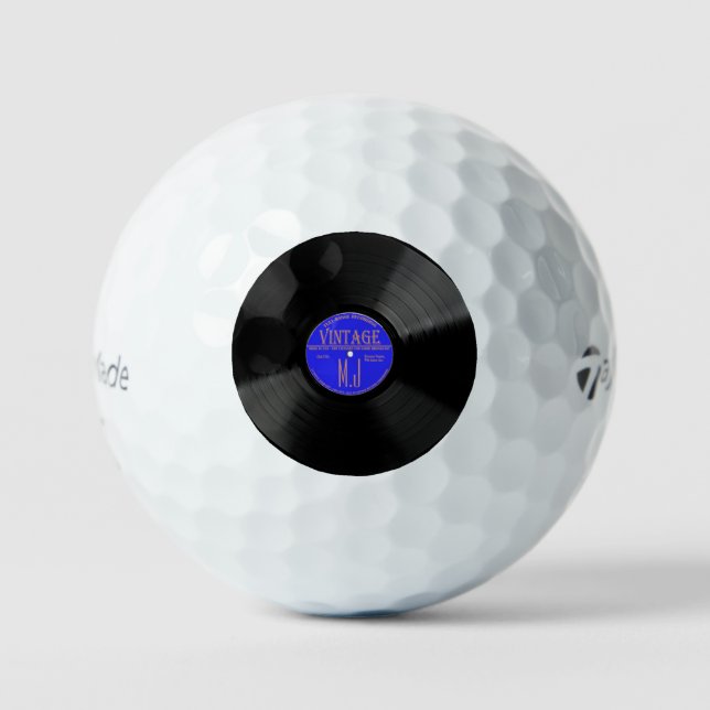 Bolas de golf personalizadas Vinyl Record (Anverso)