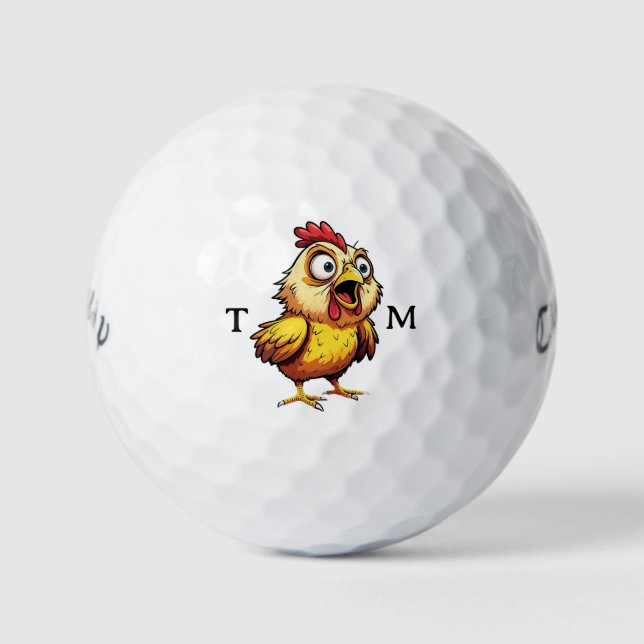 Bolas de golf personalizadas y preocupadas por el  (Anverso)