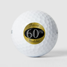 Bolas de golf personalizados para los 60 años