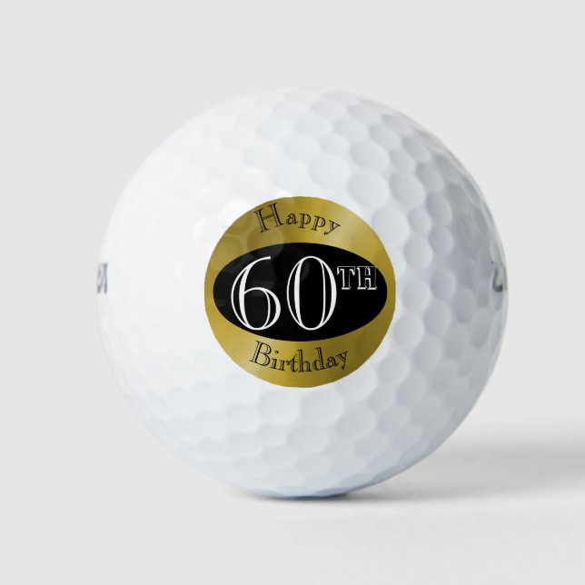Bolas de golf personalizados para los 60 años (Anverso)