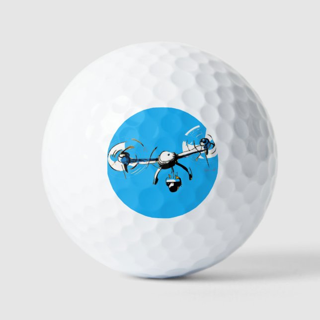 Bolas de golf piloto de la UAS (Anverso)