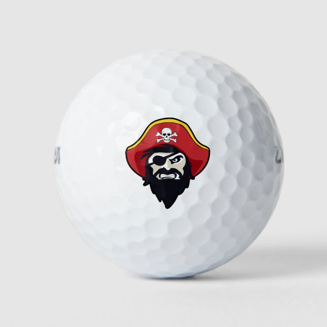 Bolas de golf Pirate Mascot (Anverso)