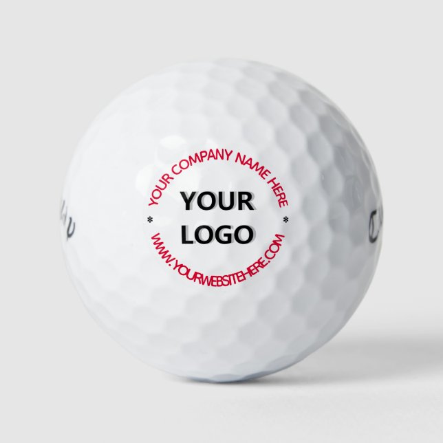 Bolas de golf promocionales de tu logotipo comerci (Anverso)