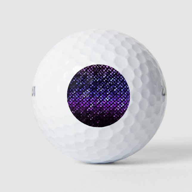 Bolas de golf Púrpura Crystal Bling Strass (Anverso)