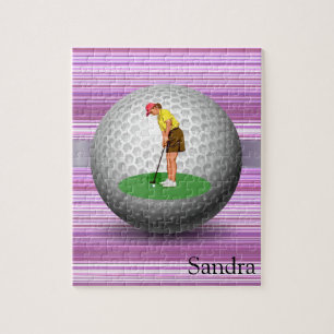 Bolas de golf Puzzles Golfer Stripe