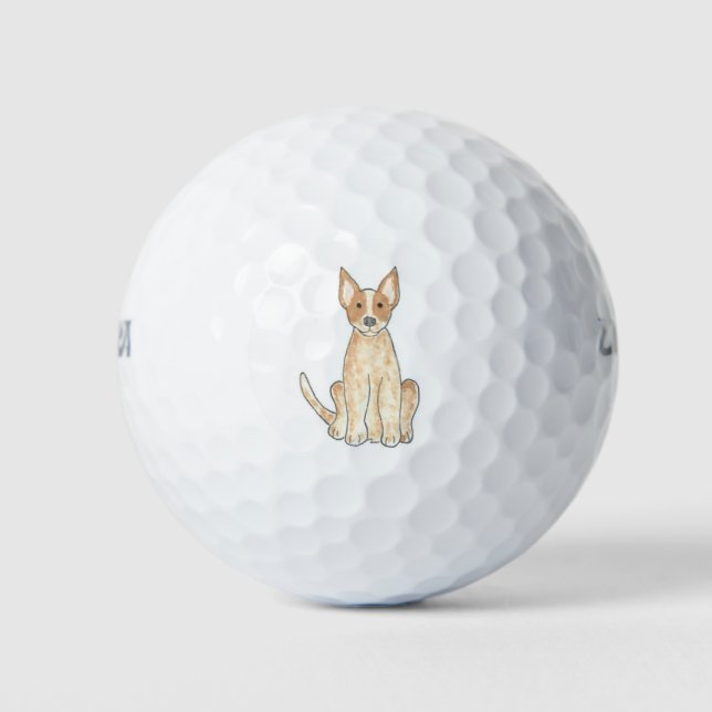 Bolas de golf Red Heeler para ganado vacuno austra (Anverso)